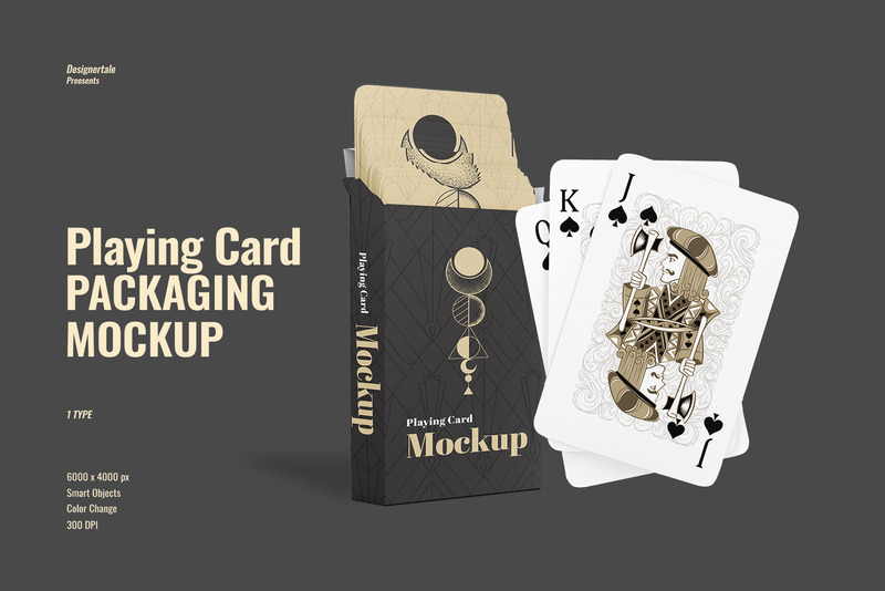 Playing Card Packaging Mockup - Features Image 1