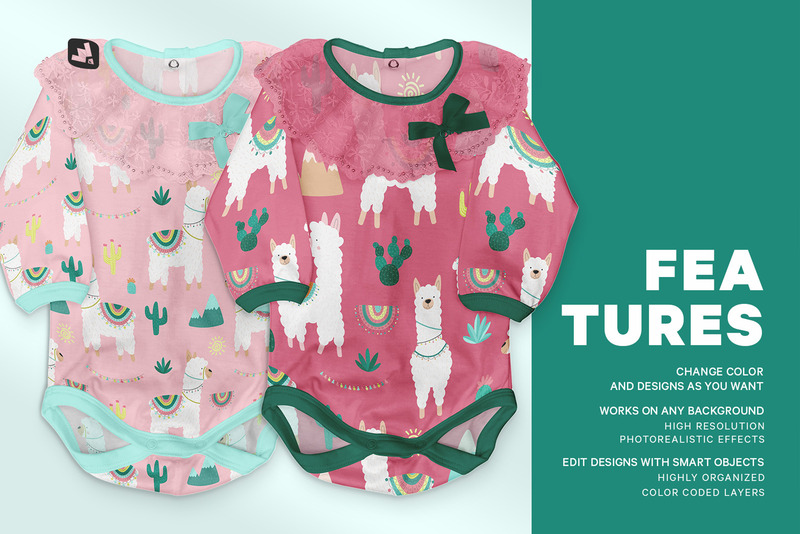 Kislány Onesie makett - Features Image 7
