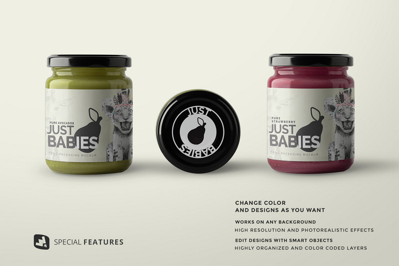 Organik Bebek Maması Paketleme Mockup - Features Image 8