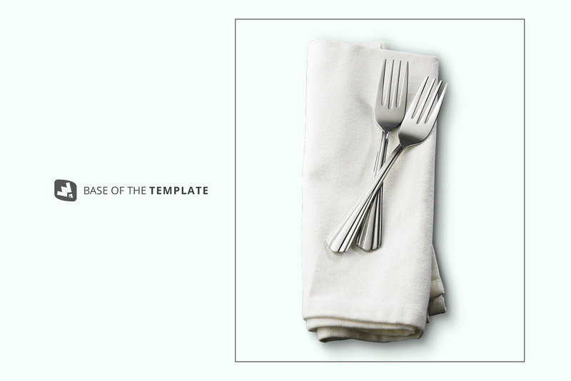Tovagliolo Da Cena Con Mockup Di Posate - Caratteristiche Immagine 9
