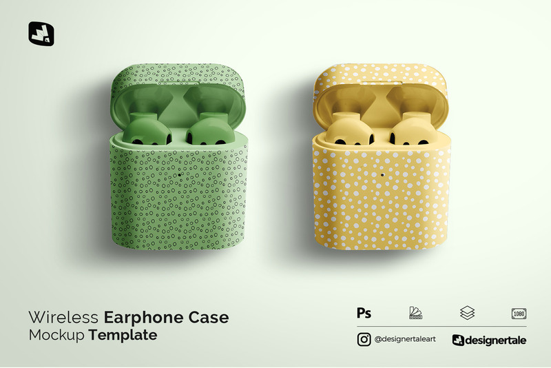 Wireless Earphone Case Mockup - Features Image 1