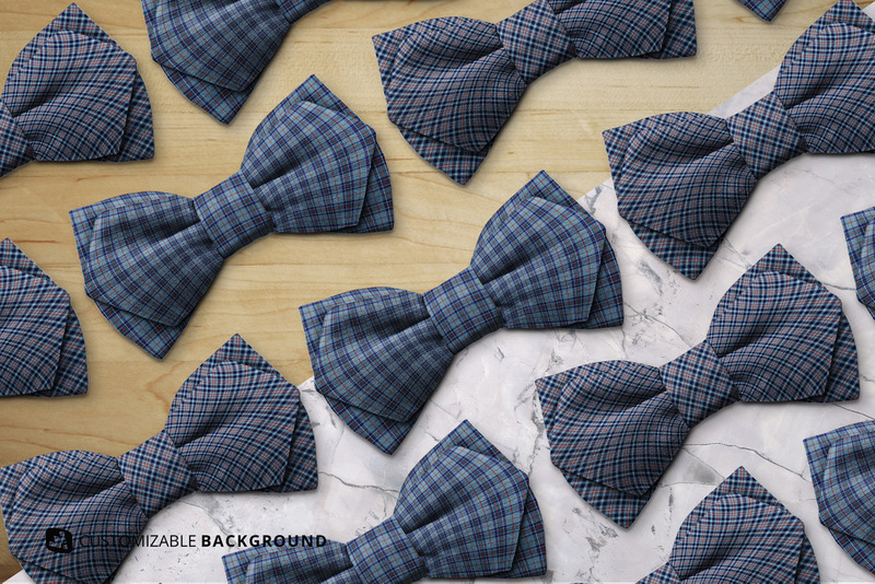 Top View Two Ply Bow Tie Mockup - Features Image 4