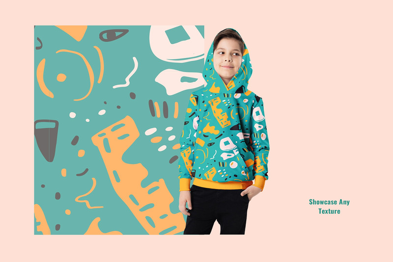 Gyerek pulóver kapucnis makett - Features Image 5