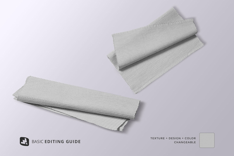 Top View Cloth Table Mat Set Mockup - Features Image 9