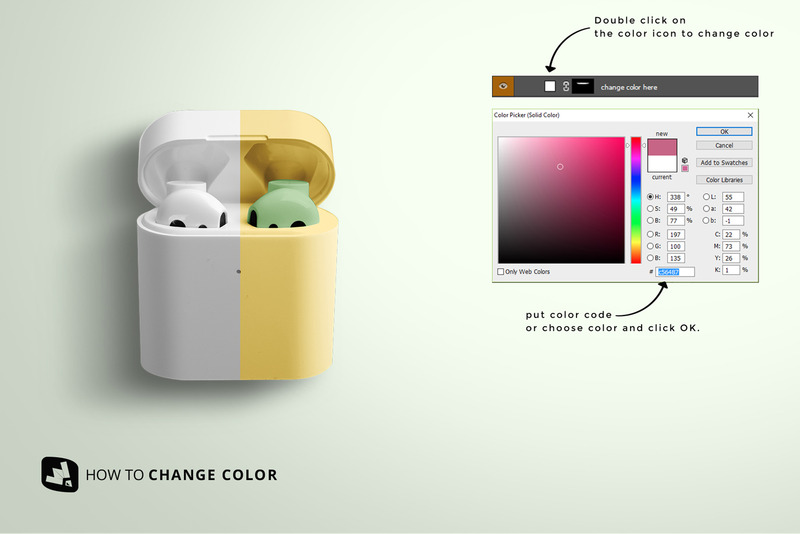 Wireless Earphone Case Mockup - Features Image 3
