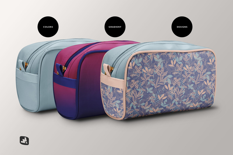 Front View Travel Makeup Bag Mockup - Features Image 4