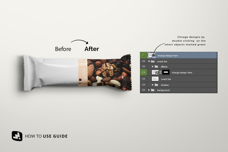 Organic Snack Bar Packaging Mockup - Features Image 2
