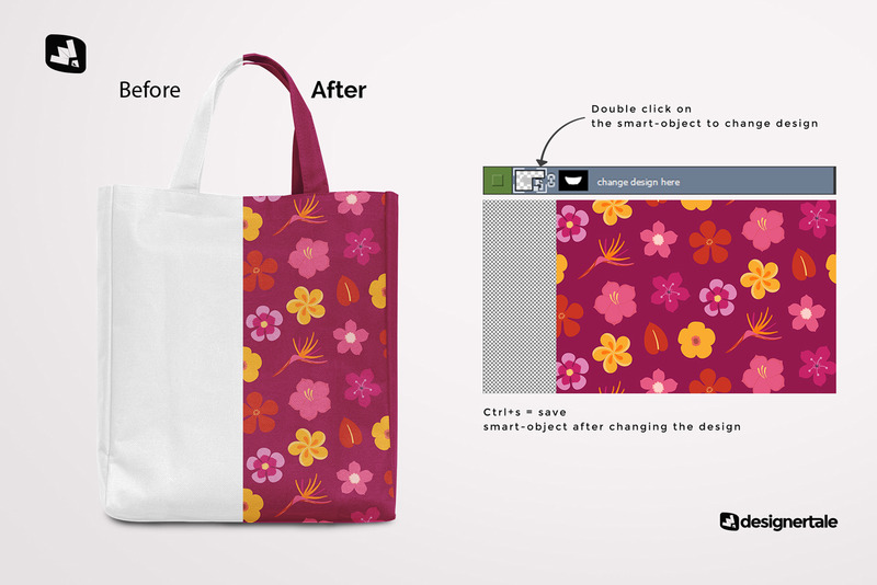 Front View Canvas Bag Mockup 271687 TemplateMonster