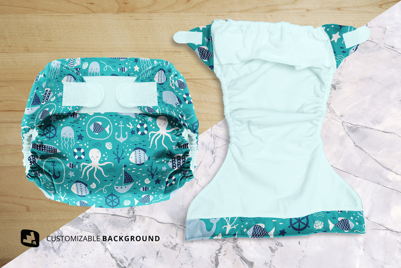 Reusable Velcro Cloth Diaper Mockup - Features Image 5