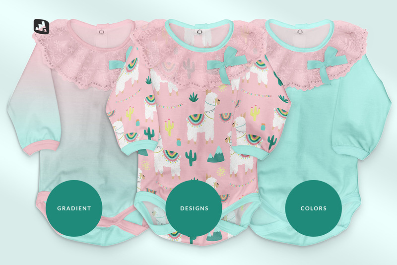 Kislány Onesie makett - Features Image 4