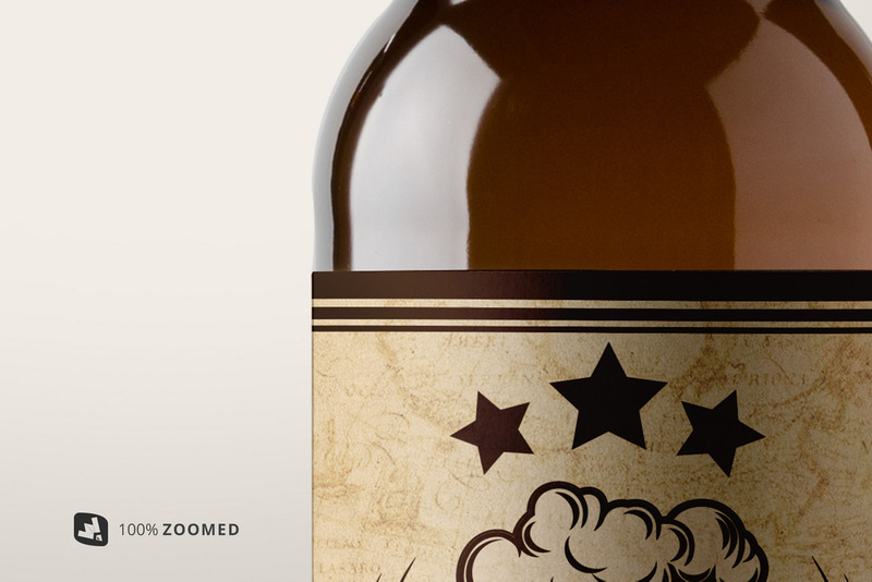 Maqueta de empaque de botellas de cerveza artesanal - Características Imagen 7
