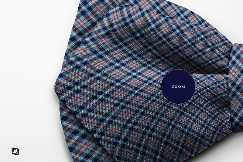 Top View Two Ply Bow Tie Mockup - Features Image 6