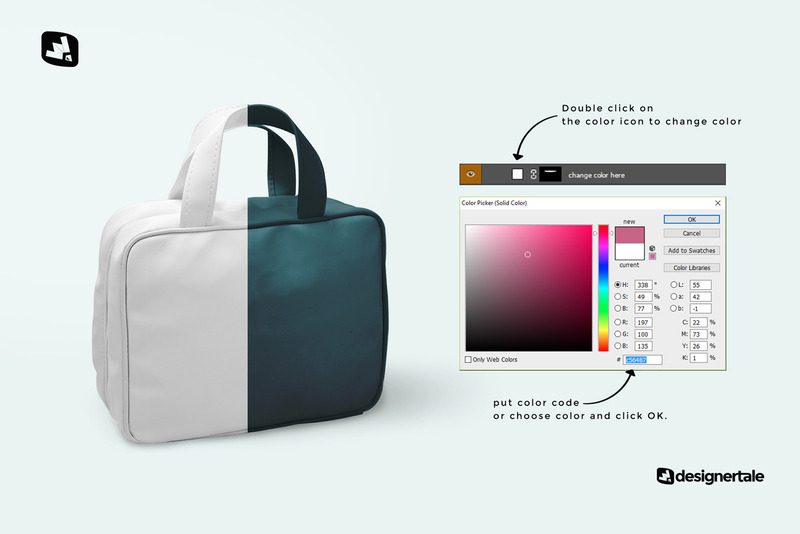 Kunstleder Messenger Bag Mockup - Eigenschaften Bild 3
