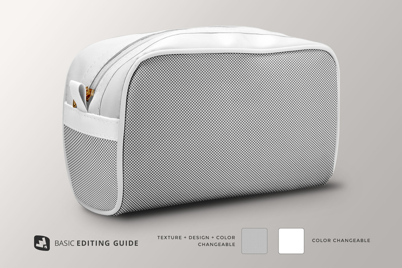 Front View Travel Makeup Bag Mockup - Features Image 8