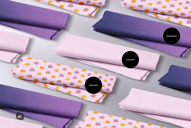 Top View Cloth Table Mat Set Mockup - Features Image 5
