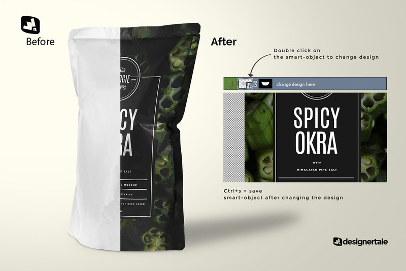Doypack Snacks Packaging Mockup - Features Image 2