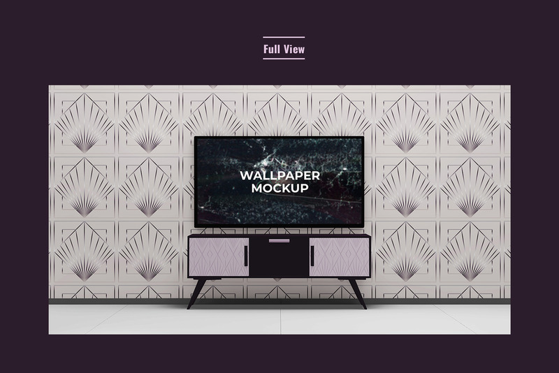 Tv Unit & Wallpaper Scene Mockup - Features Image 3