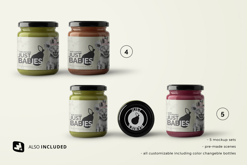 Organik Bebek Maması Paketleme Mockup - Features Image 4