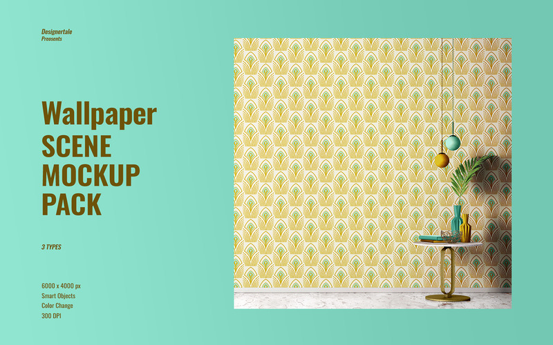 Tapetenszenen-Mockup-Paket - Eigenschaften Bild 1