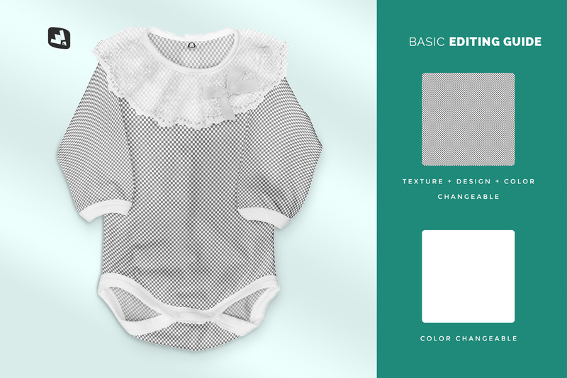 Kislány Onesie makett - Features Image 8