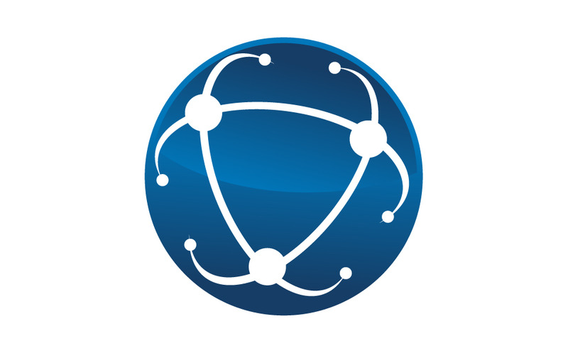 Progettazione del modello di logo della tecnologia atomica - Caratteristiche Immagine 1