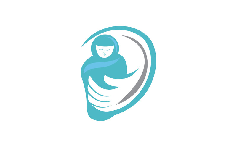 conception de modèle de logo de soins pour bébés - Caractéristiques de l’image 1