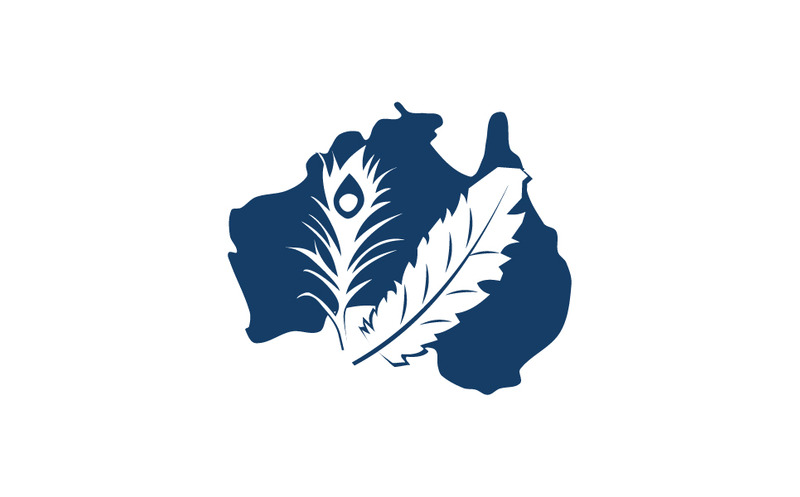 Modello di logo Australian Dusted Feather Super Store - Caratteristiche Immagine 1