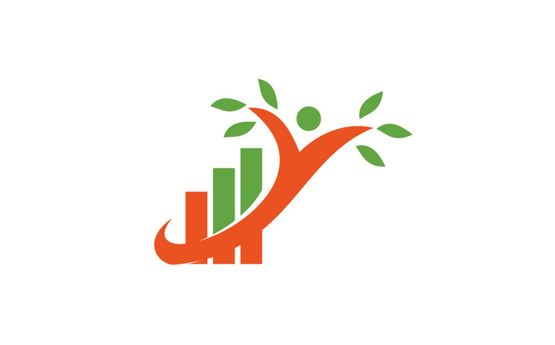 Logotipo de crecimiento de negocio financiero de impuestos contables - Características Imagen 1