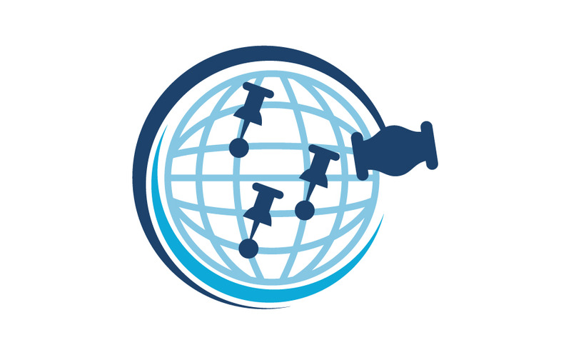 Global Online Auction Logo template design - Features Image 1
