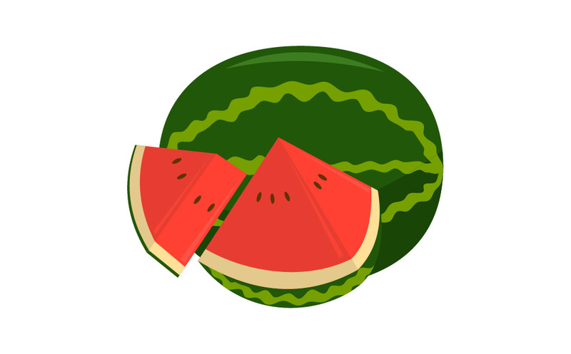 Logo di pezzi di frutta di anguria - Caratteristiche Immagine 1
