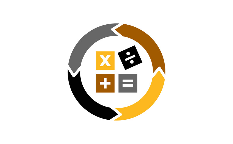 Buchhaltung Steuerberater Finanzgeschäft Logo Design Template Vector - Eigenschaften Bild 2