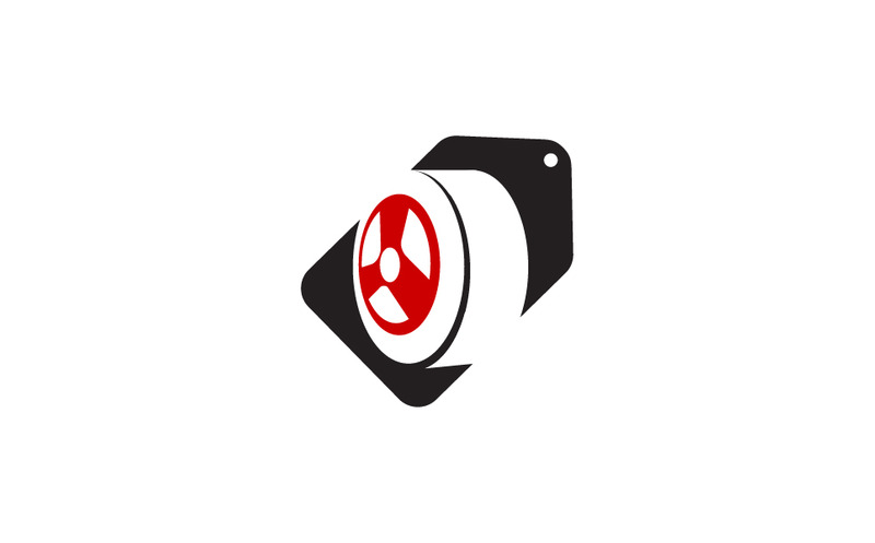 Modello di logo di vendita di pneumatici auto - Caratteristiche Immagine 1