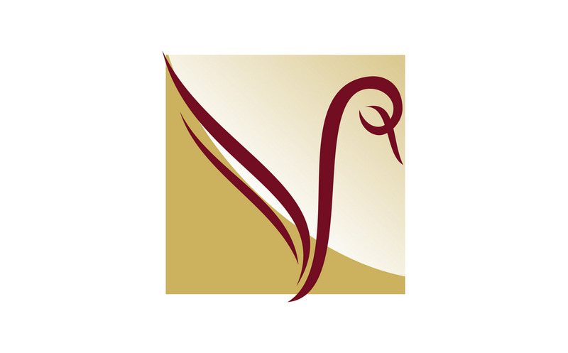 Modèle de conception de logo animal oiseau cygne - Caractéristiques de l’image 1