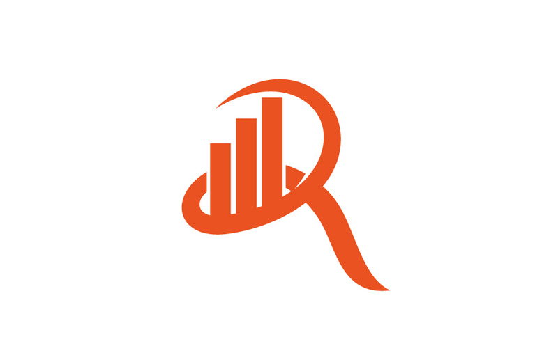 Redovisning Skatt Finansiella företag Initial R Logo Design Mall Vector - Features Image 1