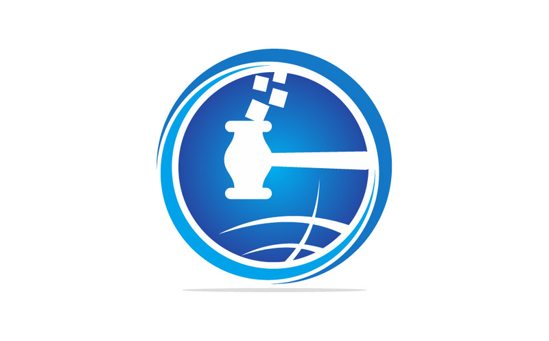 Marchio di design del logo dell'asta online globale - Caratteristiche Immagine 1