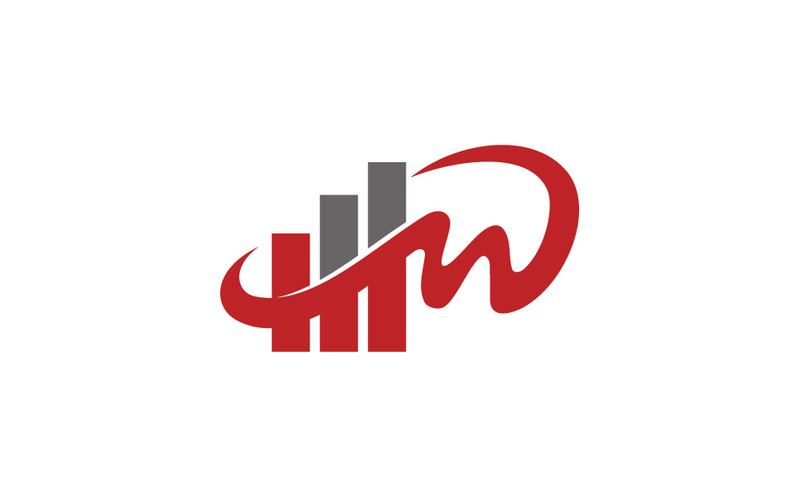 Redovisning Skatt Finansiella företag Initial W Logo Design Mall Vector - Features Image 1