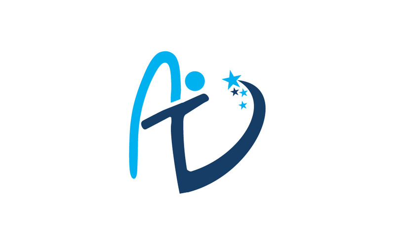 Letter AV success Logo template - Features Image 1