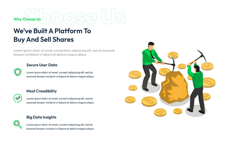 COINIFY- Marketing One Page Figma Templates - Features Image 5