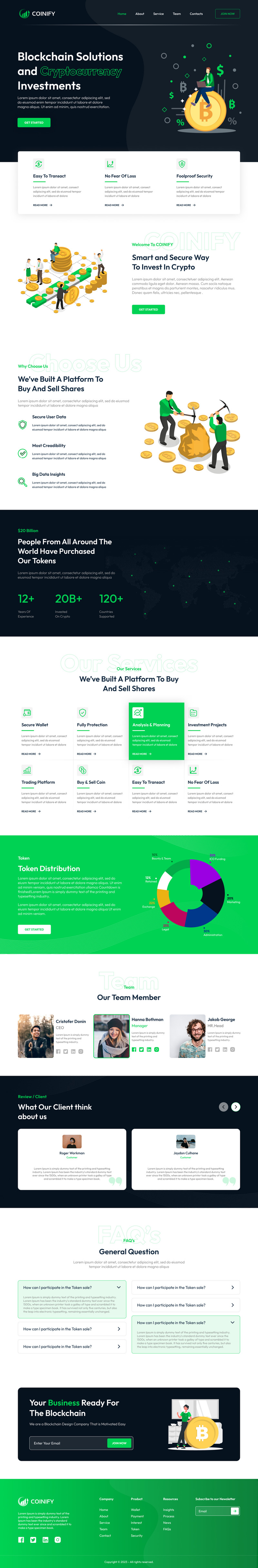COINIFY- Marketing One Page Figma Templates - Features Image 2