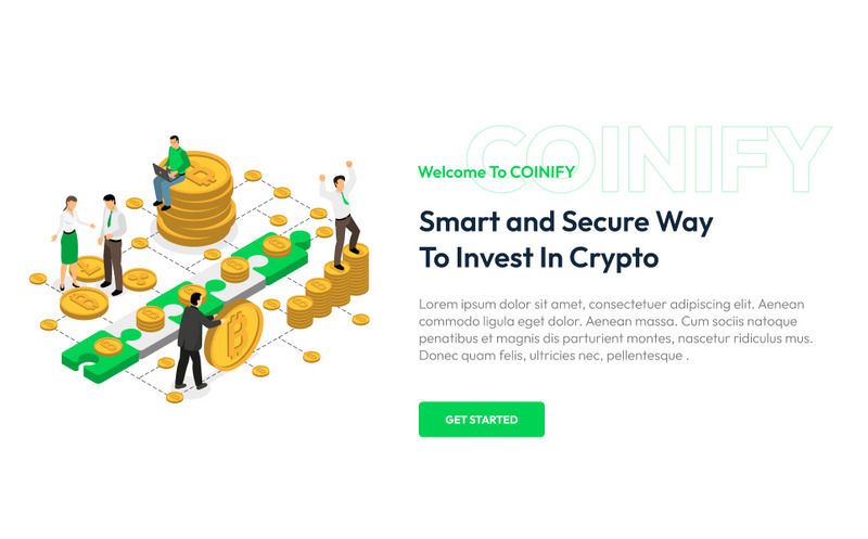 COINIFY- Marketing One Page Figma Templates - Features Image 4