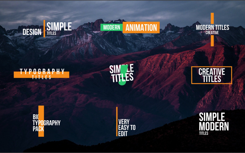 Titoli semplici per After Effects - Caratteristiche Immagine 1