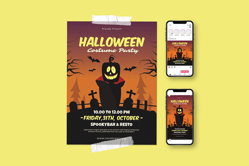 Halloween fesztivál meghívó szórólap - Features Image 1