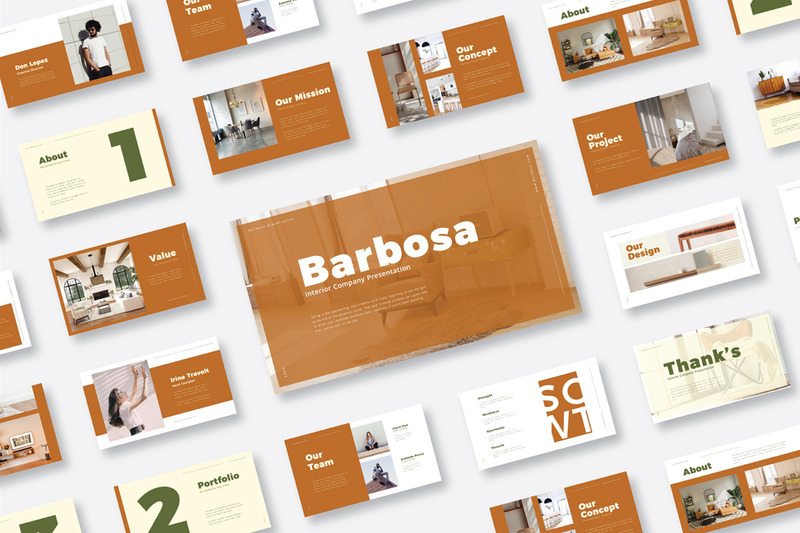 Interior Company Presentation Template - Features Image 1