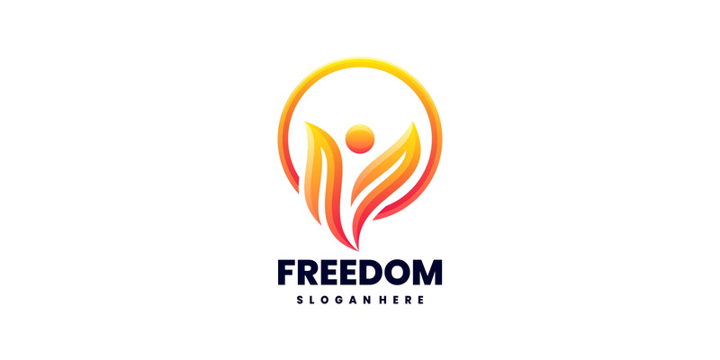 Freedom Gradient Logo Template #269281 - TemplateMonster