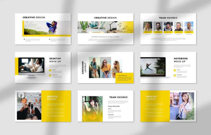 Bericht Creative Business PowerPoint-Vorlage - Eigenschaften Bild 3