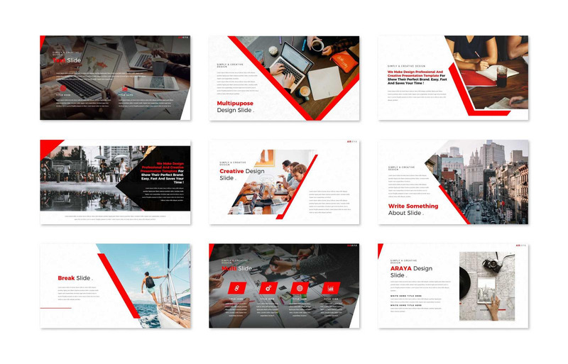 Araya Multipurpose Powerpoint Presentation Templates - Features Image 2