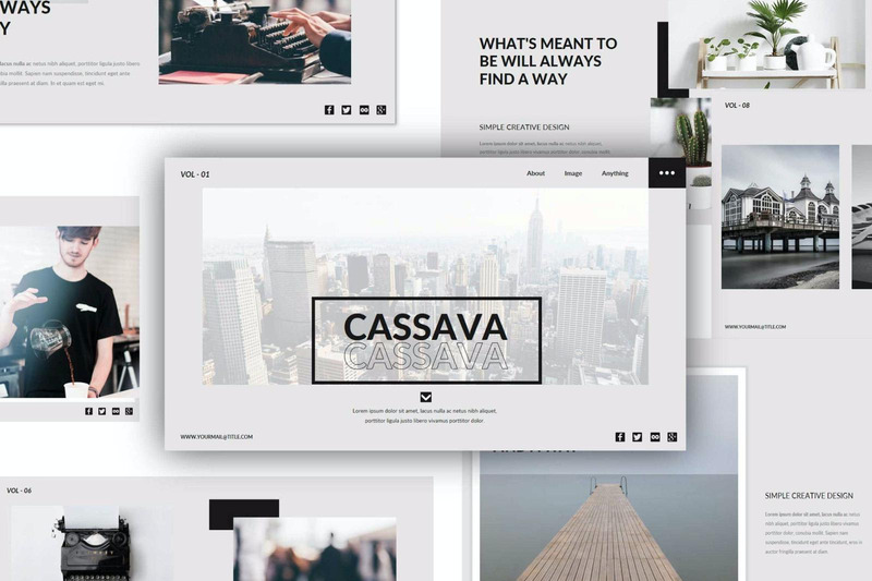 Modello PowerPoint multiuso manioca - Caratteristiche Immagine 1