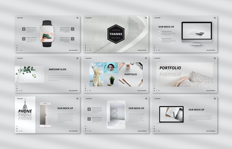 Modelo de PowerPoint Criativo Laxus - Features Image 5