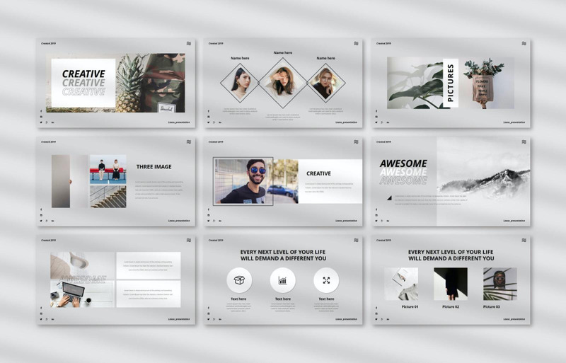 Modelo de PowerPoint Criativo Laxus - Features Image 2