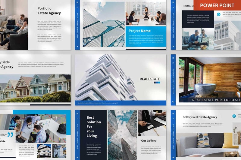 Modello di presentazione PowerPoint multiuso immobiliare - Caratteristiche Immagine 3